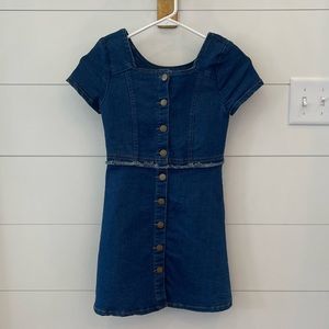 GB girls denim button down dress size 8